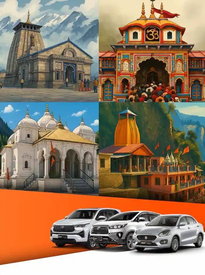 Dehradun to Chardham Yatra by Taxi/Car/Cab