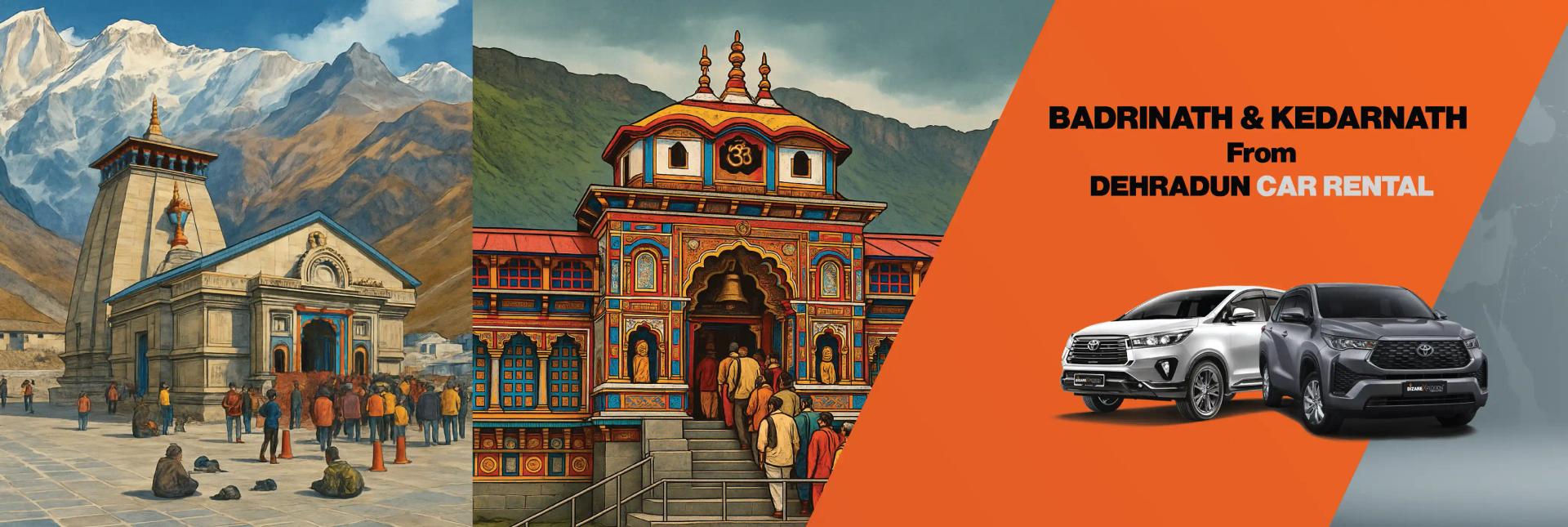 Kedarnath Badrinath Yatra by Car from Dehradun