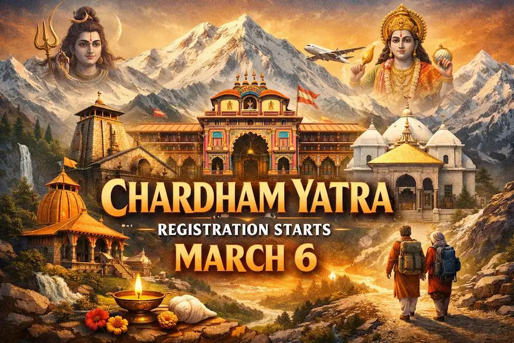 Chardham Yatra 2026 Registration Opens March 6 - No Fee