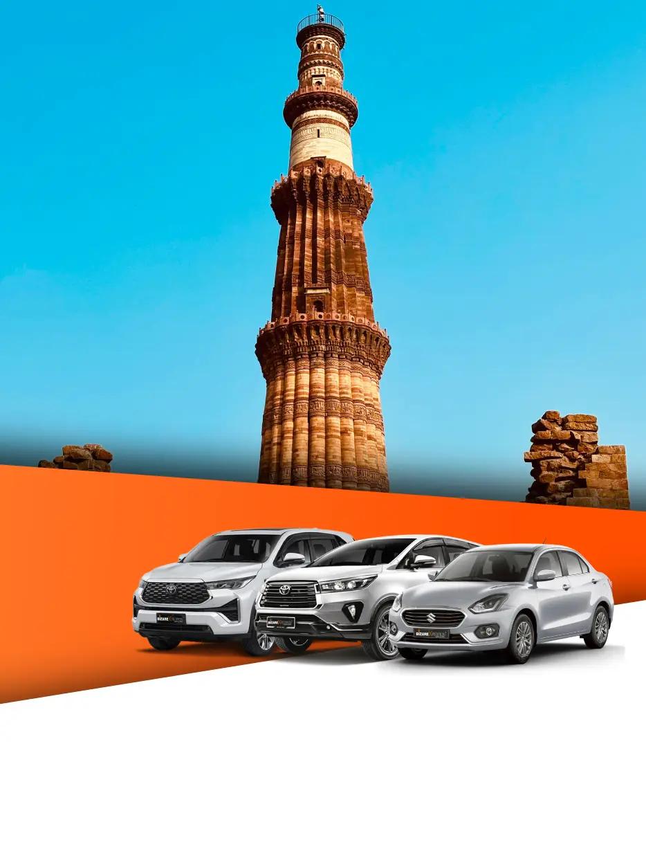 Delhi taxi service promotional image