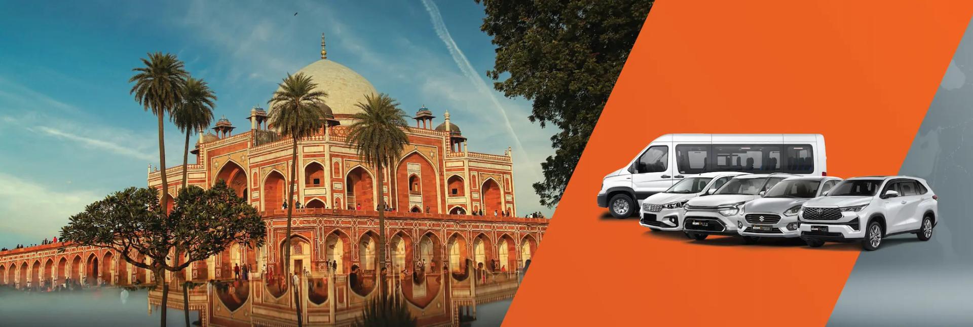 Delhi taxi service promotional image