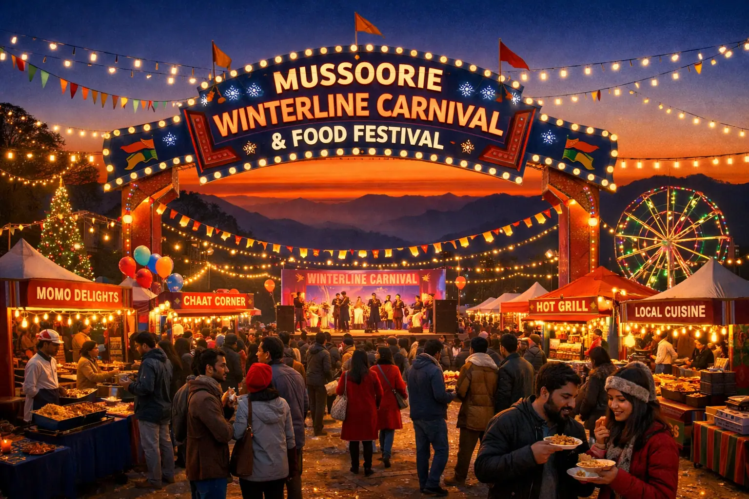 Mussoorie Winterline Carnival 2025 - Mussoorie Food Festival