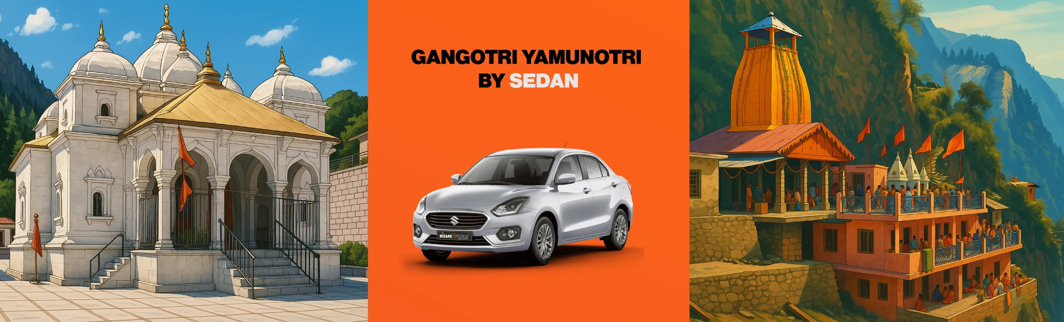 Gangotri Yamunotri Yatra By Sedan