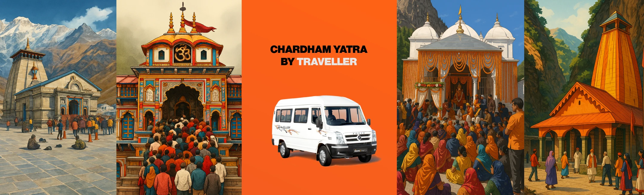Char dham Yatra By Tempo Traveller