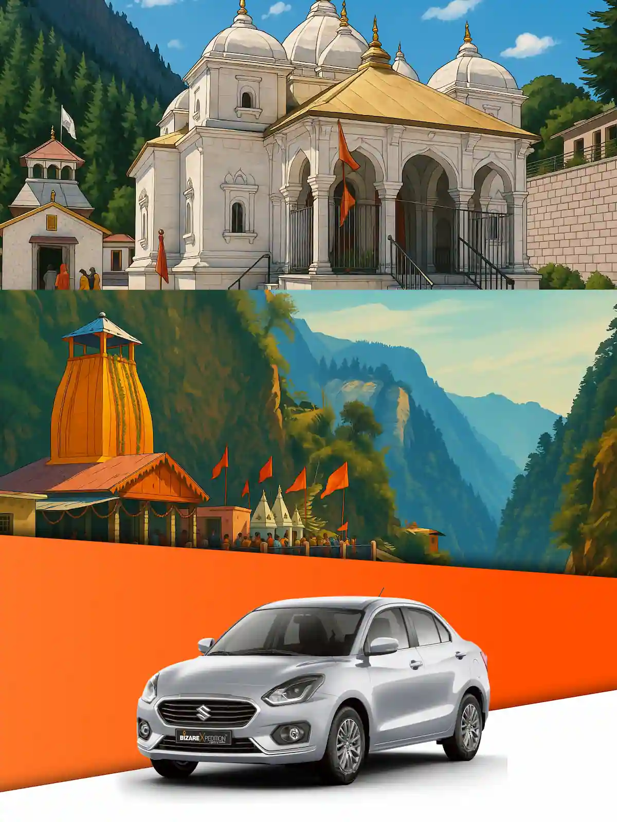 Gangotri Yamunotri Yatra By Sedan