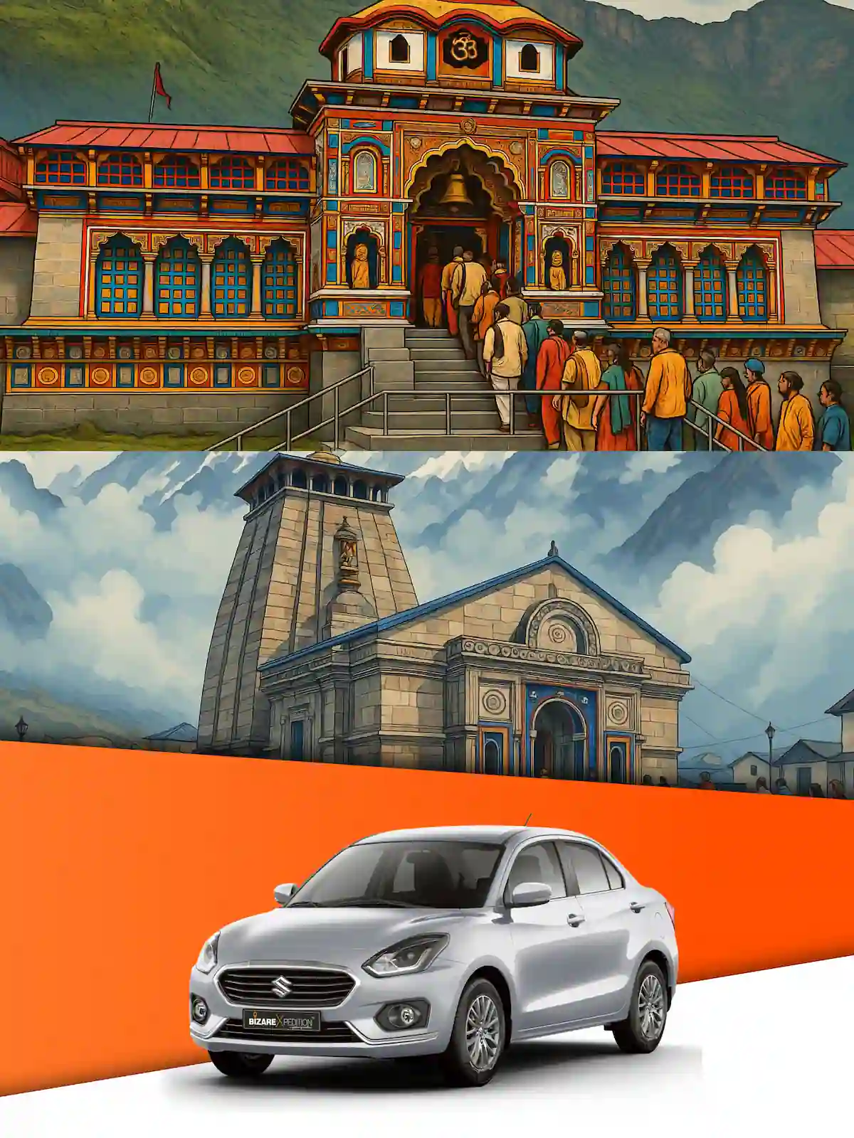 Do Dham Yatra By Sedan
