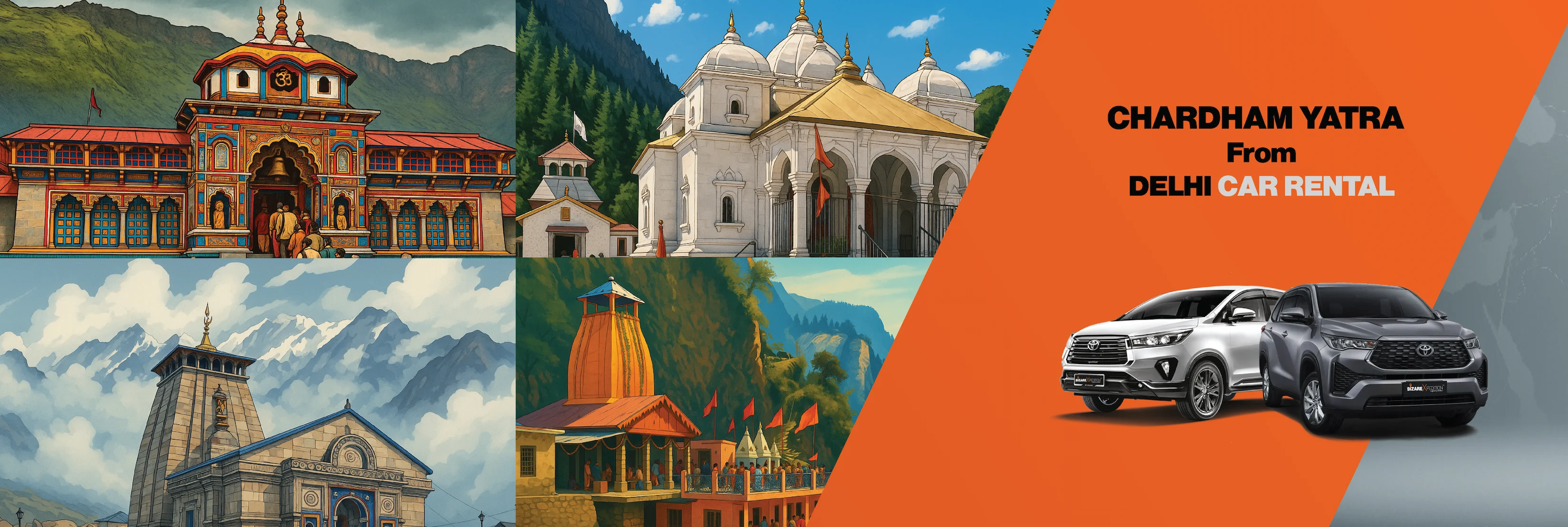 Chardham Yatra from Delhi Taxi Service