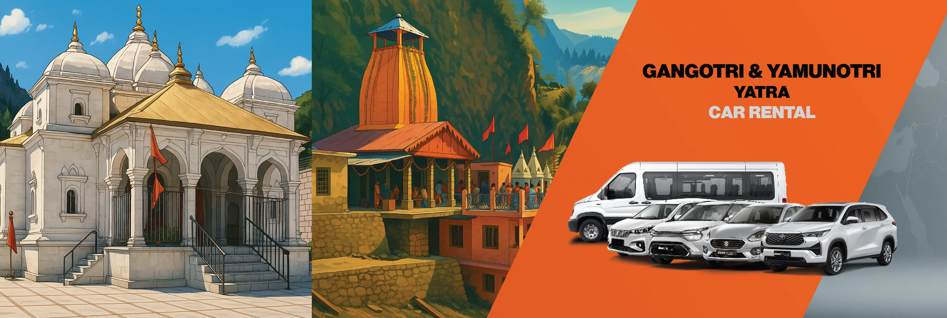 Gangotri Yamunotri Yatra Car Hire