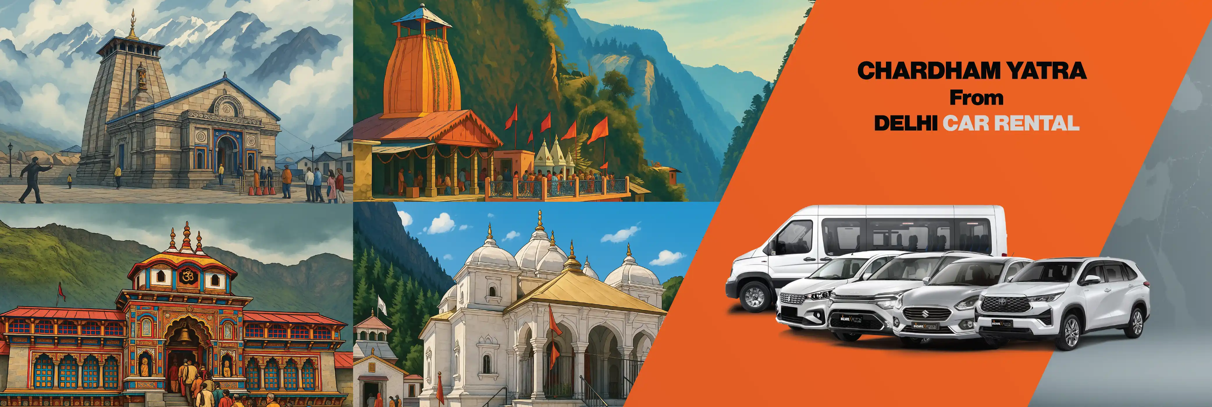 Chardham Yatra from Delhi Taxi Service