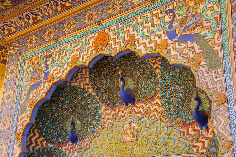 Peacock Courtyard By Dreamstime