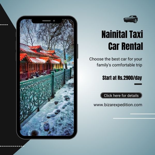 Nainital car rental, nainital taxi service