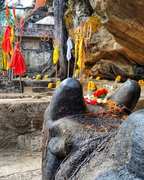 Kalpeshwar Temple Nandi Bhagwan Ji Statue (Panch Kedar Uttarakhand)