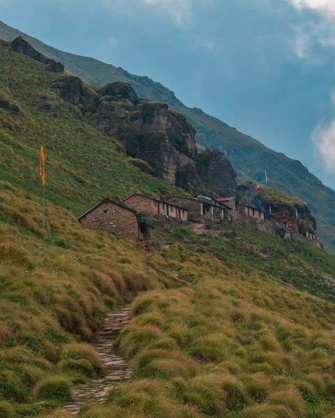 Rudranath Temple Nature view (Panch Kedar Uttarakhand)