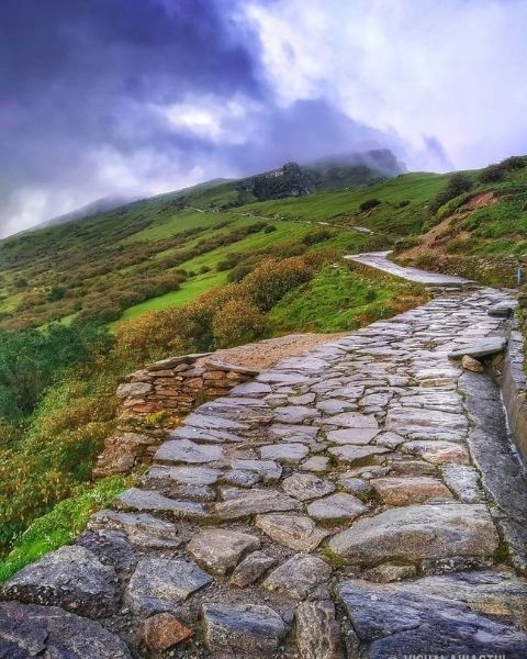 Trek route to Tungnath Temple (Panch Kedar Uttarakhand)